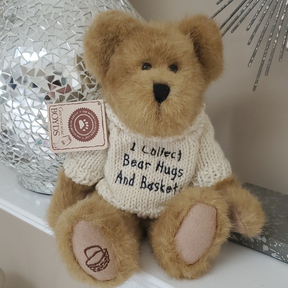🧸 🧺 BOYD'S BEAR "LONGABERGER BASKET" BEAR 🧺 🧸